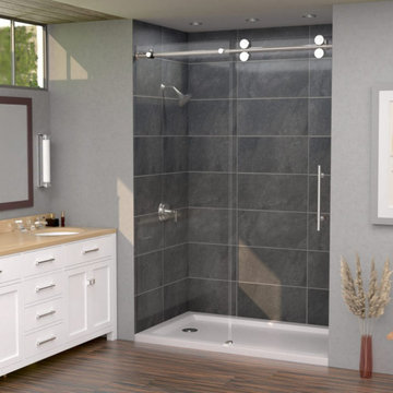 Black Slate Fibo Laminate Shower Wall Panel
