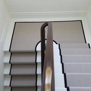Installing Carpet to Stairs With Border