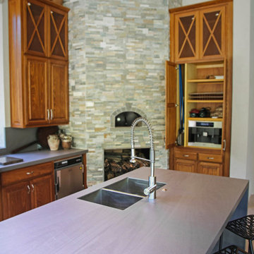 Limestone Lava Outdoor Kitchen