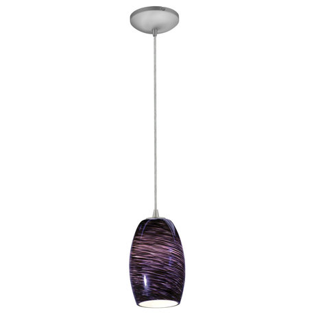 Access Lighting Chianti Pendant 28078-1C-BS/PLS, Brushed Steel