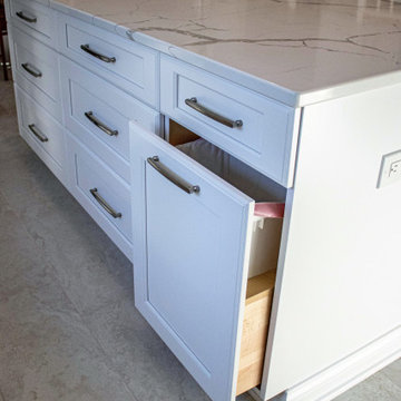 Greenfield Cabinetry White Kitchen, Office Area and Pantry Storage
