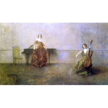 Thomas Wilmer Dewing The Song and the Cello Wall Decal