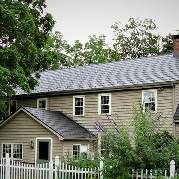 Char Brown Metal Shingle with Snow Guards Installed in Frenchtown, NJ
