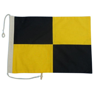 Letter L Cloth Nautical Alphabet Flag Decoration, 20''