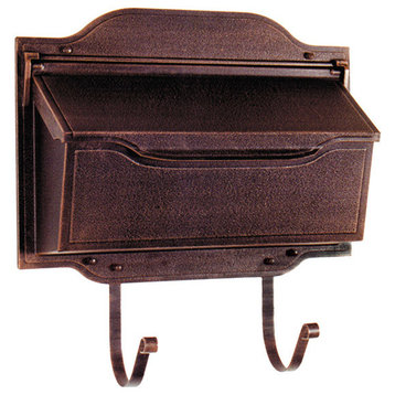 Contemporary Horizontal Mailbox, Copper