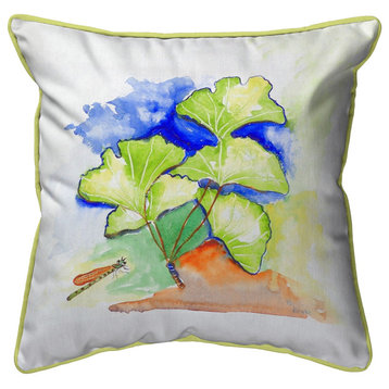 Ginko Leaves Large Indoor/Outdoor Pillow 18x18