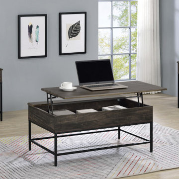 Cliff 3Pc Brown 36" Lift Top Coffee and End Table Set