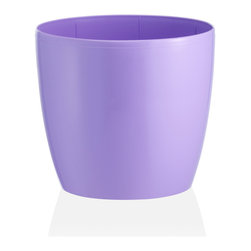 Fiori Madeira Plastic Pot - Lavender - Outdoor Plant Pots & Planters