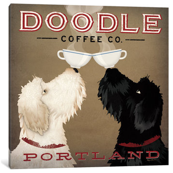 "Doodle Coffee Co." by Ryan Fowler, Canvas Print, 12x12"