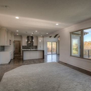 Wyndham Custom 2-story, stairs in back of home