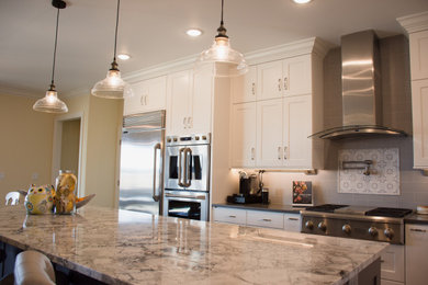 Example of a minimalist kitchen design in Other