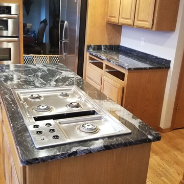 "Silver Waves" Granite Countertops