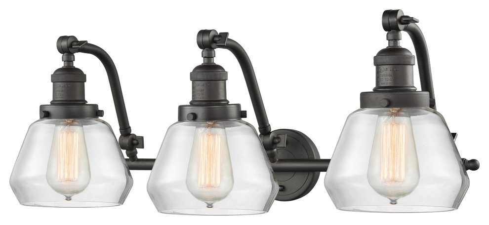 Innovations Fulton 3-Light Bathroom Fixture, Oiled Rubbed Bronze ...