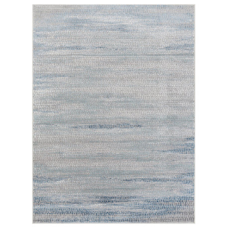 Surya Katmandu KAT-2307 Modern Area Rug, Navy, 5'3" x 7'3" Rectangle