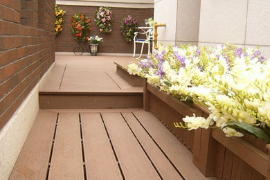 wood plastic composite floor