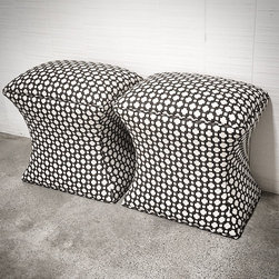 Custom Curved Ottomans - Footstools And Ottomans