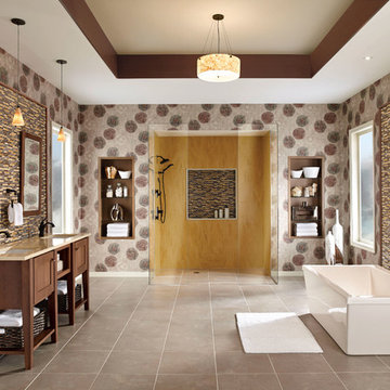 KraftMaid: Cherry Recessed Panel Door In Husk Suede