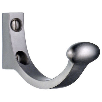 Decorative Hooks For The Home, Brushed Chrome