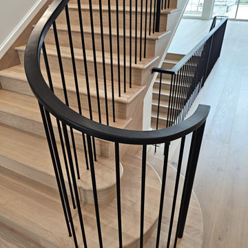 Project #119 | White Oak Staircase with Stacked Bullnose Detail