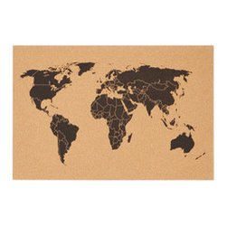 Mapped Out Corkboard - Storage And Organization