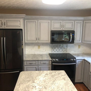 Reynoldsburg Ohio Kitchen Cabinet Refacing Remodeling Project