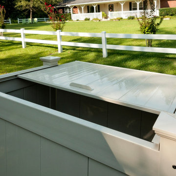 OUTDOOR GARBAGE CAN STORAGE BINS