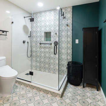Modern Eclectic Bathroom Remodel in Alexandria VA