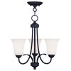 Livex Lighting 6473 Ridgedale 16.5 Inch Tall Up Lighting 1 Tier Chandelier with