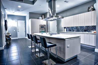 Kitchen - contemporary kitchen idea in Houston