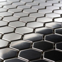 Stainless Steel Hexagon Metal Mosaic Tile - Mosaic Tile