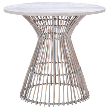Whent Accent Table White Washed Gray