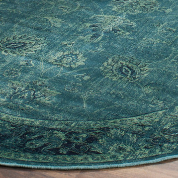Safavieh Vintage Vtg117 Vintage / Distressed Rug, Turquoise/Multi, 10'x14'