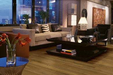 Inspiration for a contemporary family room remodel in Chicago
