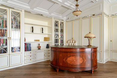 Inspiration for a traditional home office in Moscow.