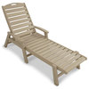 Yacht Club Chaise With Arms - Stackable, Sand Castle