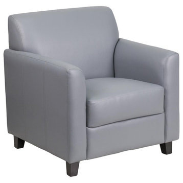 Hercules Diplomat Series Gray Leather Chair