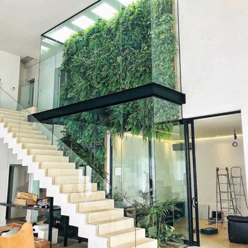 Residential Glass Stair Case