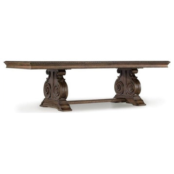 Beaumont Lane 88" Rectangle Dining Table in Rustic Walnut