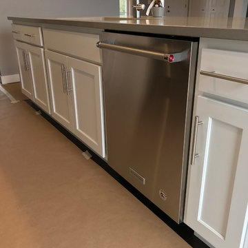 Milan, IL New Construction MSI Quartz Koch Express Cabinets White and Java