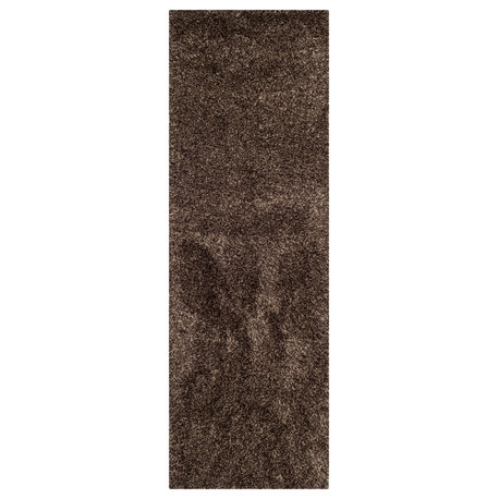 Safavieh California Shag Collection SG151 Rug, Mushroom, 2'3" X 21'