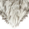 Belton Faux Fur Pillows, Set of 2, Gradient Gray, 18"x18"