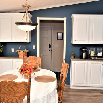 Lake Village, IN. Haas Lifestyle. Open Concept White Kitchen