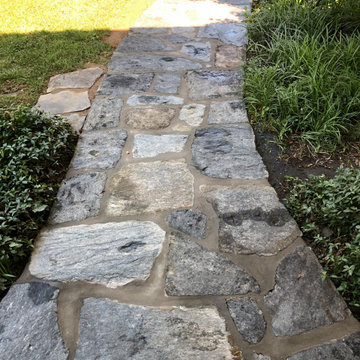 Rebuild & Restoration of Building Stone Wall, Steps & Walkway in Chevy Chase MD
