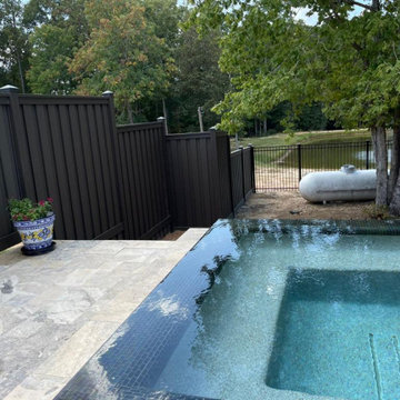 Composite Trex and Iron Fence