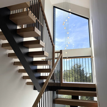 Project #139 | Four Story Modern Floating Staircase