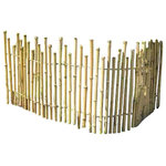 Japanese Bamboo Kumo Fence, Natural Finish - Asian - Home Fencing And ...