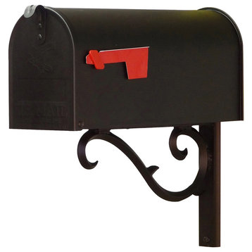 Standard Steel Mailbox With Sorrento Front Single Mailbox Mounting Bracket
