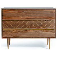 Starke Mid Century Modern Dresser With 3 Drawers