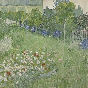 Canvas, Daubigny's Garden -1890 by Vincent Van Gogh, 18"x18"