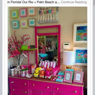 Henry Link Woven Wicker Credenza & Mirror